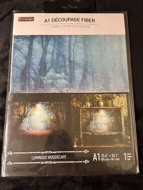 New ReDesign With Prima A1 Decoupage Fiber Luminous Woodscape Furniture 23.4”x33